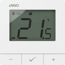 Temperaturregler, batteriebetrieben, weiß, ZigBee/868 MHz, oberflächenmontiert