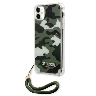 2. Guess GUHCN61KSARKA iPhone 11 6.1" / Xr grün/khaki Hardcase Camo Collection