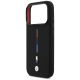 6. BMW M Silikon-MagSafe-Hülle mit dreifarbiger Linie für iPhone 17 Pro – Schwarz