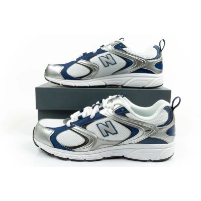 10. New Balance 408 Herren-Sportschuhe, Sneaker, modisch und bequem, weiß/silber