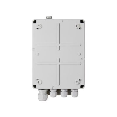 6-Port-S64H-Switch mit Netzteil für 4 IP-Kameras in einem hermetischen Gehäuse
