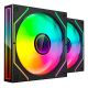TACENS MARS MF-3DPROX2 Lüfter 120 ARGB x2 BK-Lüfter