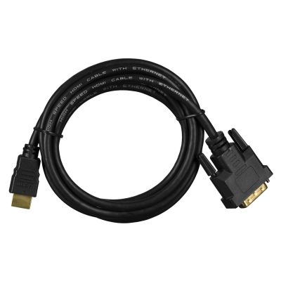 2. Lanberg CA-HDDV-20CU-0018-BK Kabel (HDMI M - DVI-D (24+1) M; 1,8 m; schwarz)
