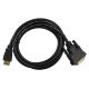 2. Lanberg CA-HDDV-20CU-0018-BK Kabel (HDMI M - DVI-D (24+1) M; 1,8 m; schwarz)