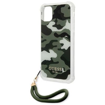 6. Guess GUHCN61KSARKA iPhone 11 6.1" / Xr grün/khaki Hardcase Camo Collection