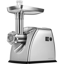MPM MMM-07M 1800W Fleischwolf, 3 Siebe mit Löchern, Aufsätze für Aufschnitt und Pasteten