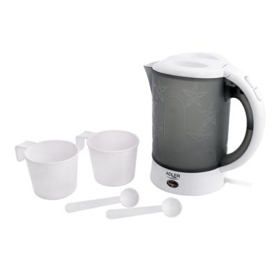9. Adler AD 1268 Wasserkocher (600 W, 0,6 l; weiß)