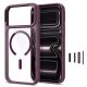 2. Tech-Protect Magmat Magsafe CC Hülle für iPhone 17 Pro / 18 Pro - Transparentes Burgunderrot
