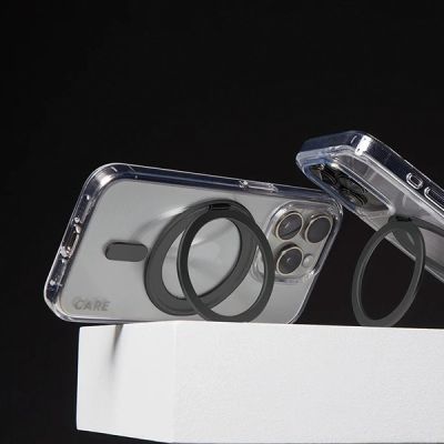 4. CARE by PanzerGlass Feature Kickstand Case mit MagSafe für iPhone 16 - Schwarz