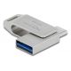 4. DeLOCK USB-C- + Typ-A-USB-Stick 5 Gbps 128 GB – Metallgehäuse