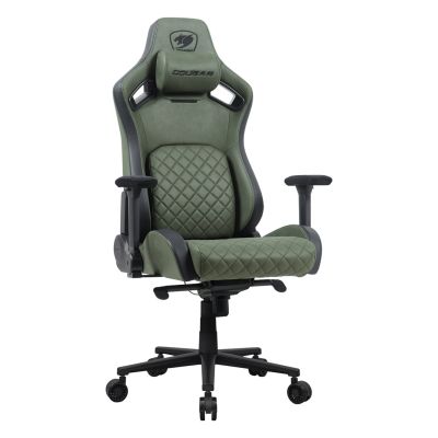 2. COUGAR DEFENSOR S ARMY GREEN F Universeller Gaming-Stuhl mit gepolstertem Sitz, Grün