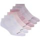 Skechers 6er-Pack Damensocken ohne Frottee, niedrig geschnitten, S108498-PNK, Rosa, 36–40