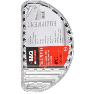 6. ALUMINIUM-GRILLPLATTEN, HALBE 4 STÜCK