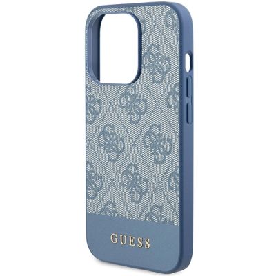 6. Guess 4G Stripe Collection Hülle für iPhone 15 Pro – blau