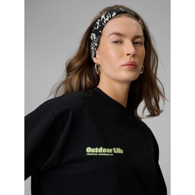 4. Damen Langarmshirt mit Print, regulär, Größe 4F 4FRSS26TSWSF2834-20S