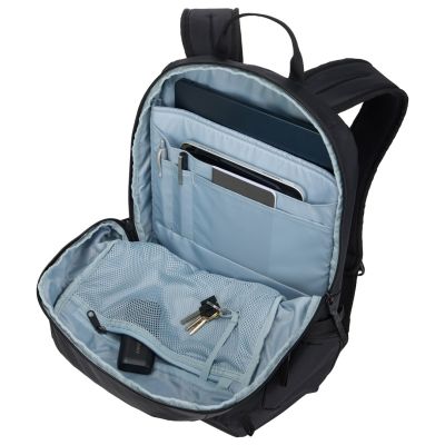 5. Thule EnRoute TEBP5116 – Schwarzer Rucksack, schwarzer Nylon-Reiserucksack