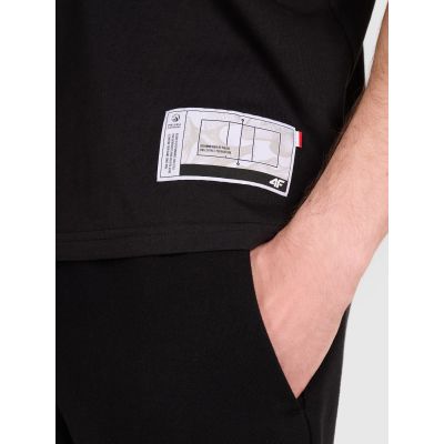 4. Herren-T-Shirt mit Volleyball-Print, Größe 4F 4FRAW25TTSHM3319-20S