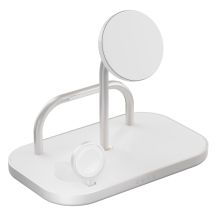 ZENS ZEDC29W/00 Ladegerät, für den Innenbereich, Netzanschluss, USB, kabelloses Laden, 1 m, Silber, Weiß