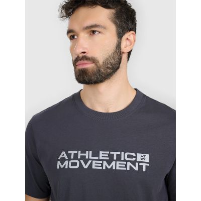 4. Herren-T-Shirt mit Aufdruck, regulär, Größe 4F 4FRAW25TTSHM3384-22S