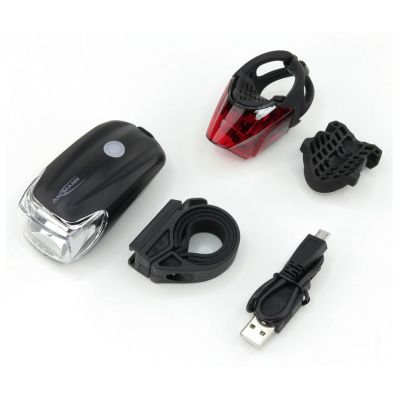 2. Ansmann 1600-0254 Fahrradbeleuchtung Rück- und Vorderlicht (Set) LED