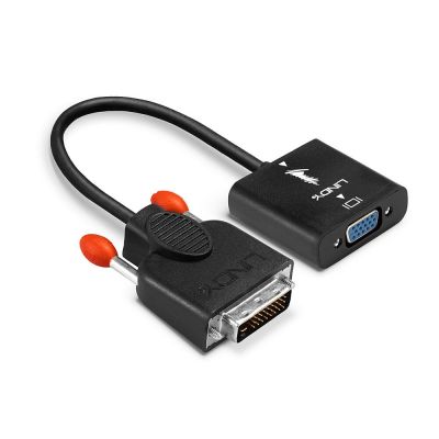 4. Lindy 38189 0,1 m DVI-D VGA (D-Sub) Kabeladapter Schwarz