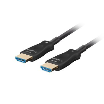 9. LANBERG HDMI-KABEL M/M V2.1 20M 8K OPTISCH AOC CA-HDMI-30FB-0200-BK