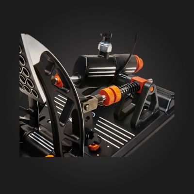 7. Asetek 40-010-0000001 Gaming-Controller, Schwarz, Orange, Weiß, USB-Pedale für PC