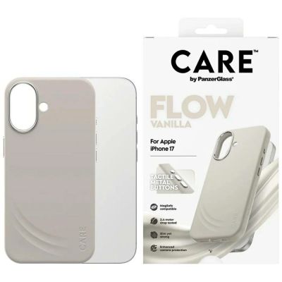 CARE by PanzerGlass FLOW MagSafe Hülle für iPhone 17 - Beige