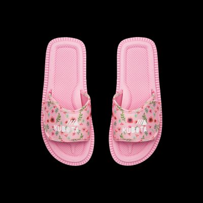 2. Kubota Flip-Flops mit Klettverschluss, mehrfarbig, floral, rosa K25SS-100-001-28-1