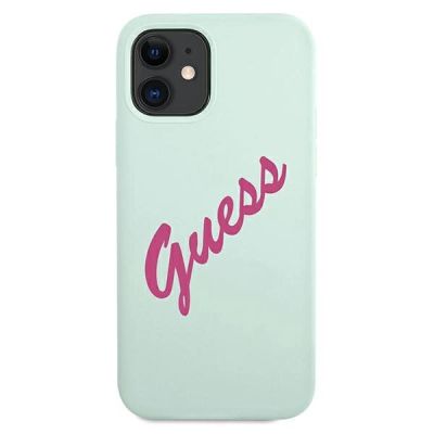 3. Guess GUHCP12SLSVSBF iPhone 12 mini 5.4" blau fuchsia/blau fuschia Hardcase Silikon Vintage
