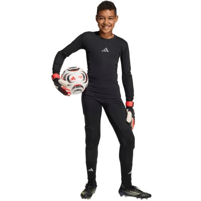 8. adidas Gepolstertes Torwart-Langarmshirt für Kinder, Schwarz KA1678