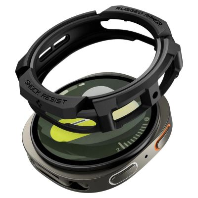 Spigen Rugged Armor Case für Samsung Galaxy Watch 8 40 mm – Mattschwarz