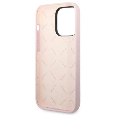 7. Guess Silikon Dreieck iPhone 14 Pro 6.1" Hülle - Lila