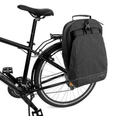 4. Wozinsky Fahrrad-Gepäckträgertasche, Fahrradrucksack mit Rahmen, 2-in-1, 40l, schwarz (WBB33BK)