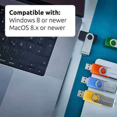 11. Intenso USB-Stick Office Line 3543595 3.2 5er-Pack – 64 GB USB-Stick, USB Typ-A 3.2 Gen 1 (3.1 Gen 1), mehrfarbig