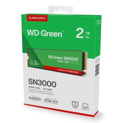 9. WD Green SN3000 2 TB M.2 NVMe SSD WDS200T4G0E