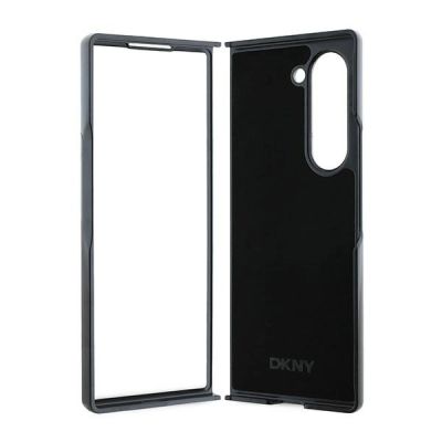 6. DKNY Checkered Pattern Printed Stripes Hülle für Samsung Galaxy Z Fold 6 – Schwarz