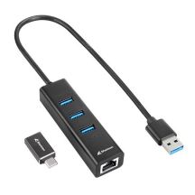 Sharkoon 4044951037575 Dockingstation, kabellos, USB 3.2 Gen 1 (3.1 Gen 1), Typ-C, Schwarz