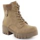 Beige Damen-Ankle-Boots mit Blockabsatz, Modell Rieker 74532-60