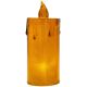 11. Dekorative Kerze, 12,5 cm, bernsteinfarben, warmweiß, 1 LED