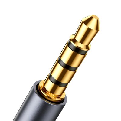 6. Joyroom Stereo-Audiokabel AUX 3,5 mm Miniklinke (männlich) – Miniklinke (weiblich) 1,2 m schwarz (SY-A09)