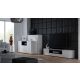 4. TV-Schrank VIVA 180 weiß/glänzend weiß+schwarz