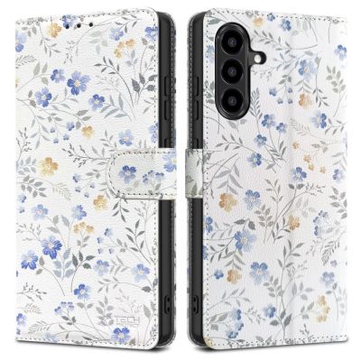 Tech-Protect Brieftaschenhülle für Samsung Galaxy A57 5G – Bunte Blumen