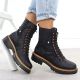 5. Damen-Winterstiefel im Worker-Stil, schwarz, Rieker 72653-00