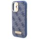6. Guess 4G Logo Plate MagSafe Hülle für iPhone 16 Plus – Blau