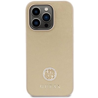 3. Guess GUHCP15XPS4DGPD iPhone 15 Pro Max 6,7" Gold/Gold Hardcase Strass Metall Logo