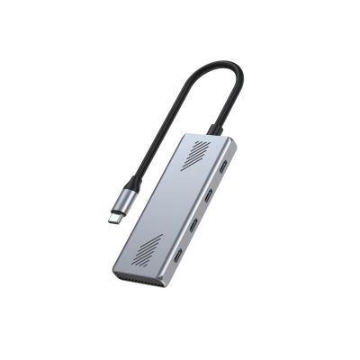3. GEMBIRD 4-Port USB-C 3.2 (GEN 2) Typ-C Hub Grau