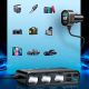 3. Joyroom JR-CL06 9in1 Autoladegerät 154W 5x USB-A / USB-C / 3x Zigarettenanzünderbuchse PD QC PPS - Schwarz