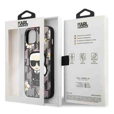 8. Karl Lagerfeld KLHCP13MPMNFIK1 iPhone 13 6.1" grau/grau Flower Ikonik Karl