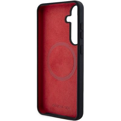 7. AMG Silikon Carbon Pattern MagSafe Hülle für Samsung Galaxy S24+ - schwarz